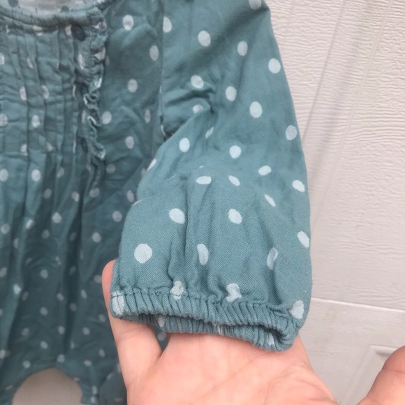 BabyGap romper green polka dot 19/24 - Picture 3 of 10